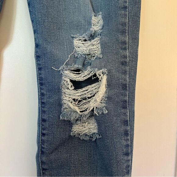 Levi’s High Rise Skinny Distressed Jeans Mid Wash 27 - Picture 6 of 11